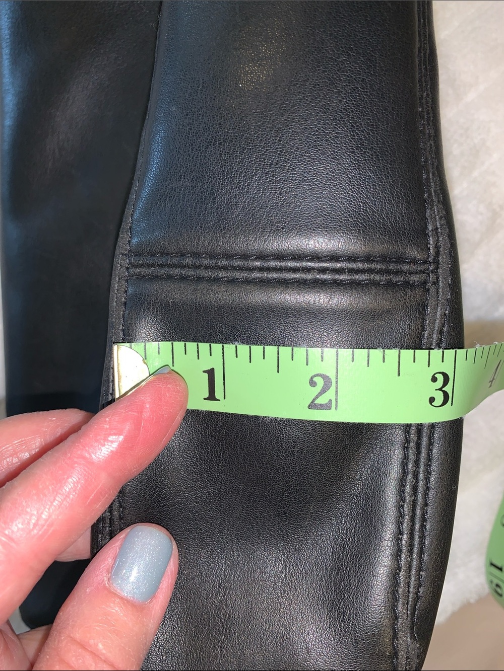 Y2K Liz Claiborne Black Leather Shoulder Bag with Silver Toned  Hardware - Picture 9 of 13